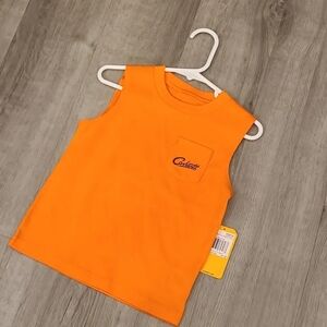 Carhartt Kids Bright Orange Tank Top/ Toddler 3T/ Nwt